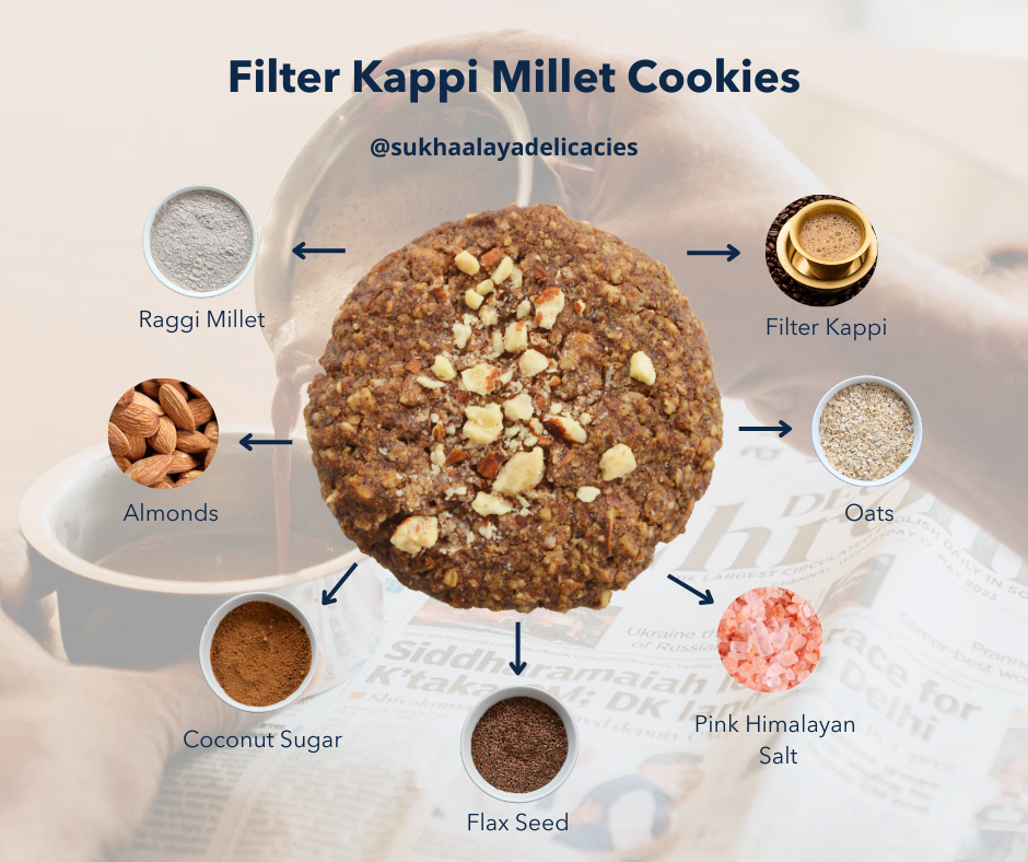 Filter Kaapi Millet Cookies (Pack of 5)