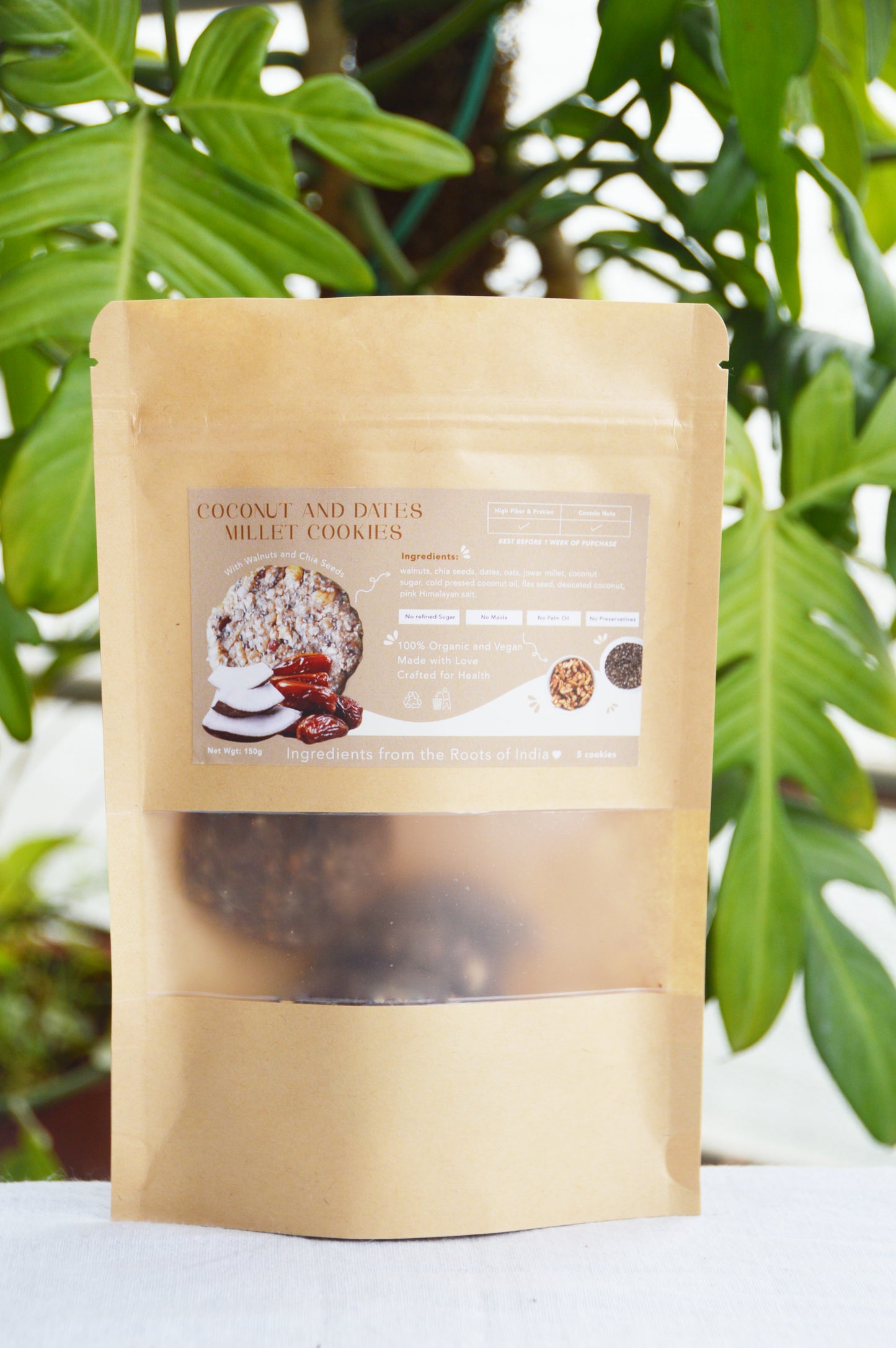 Coconut Dates Millet Cookies (Pack of 5)