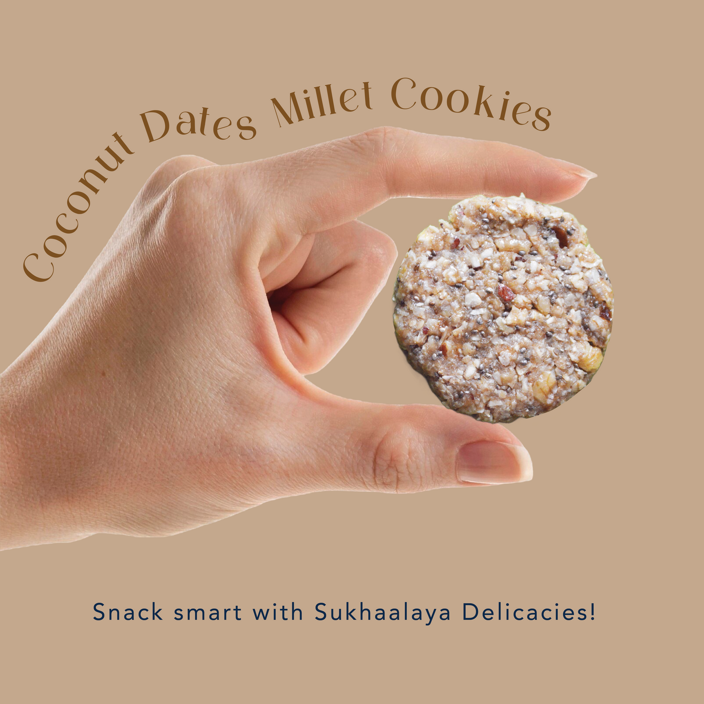 Coconut Dates Millet Cookies (Pack of 5)